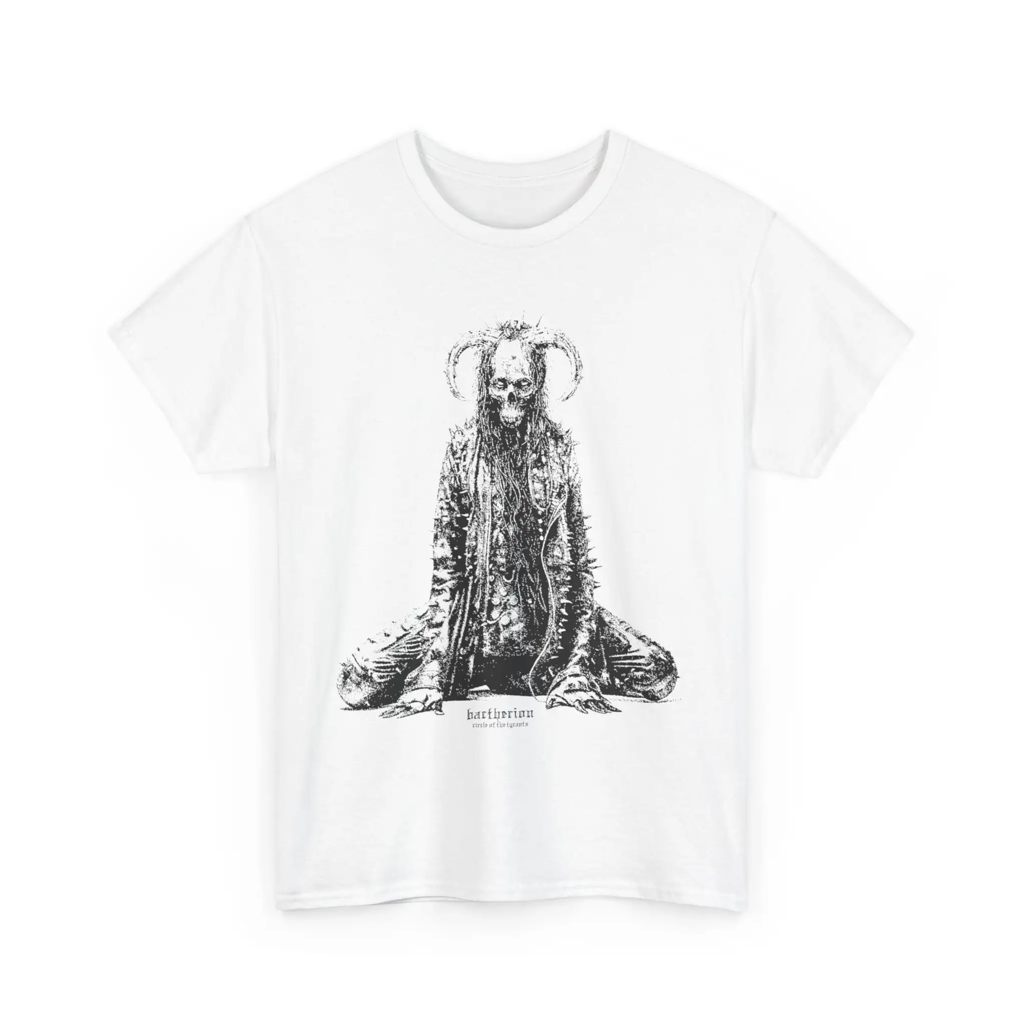 Футболка Bactherion с изображением круга тирантов из тяжелого хлопка Хэллоуин ужас
