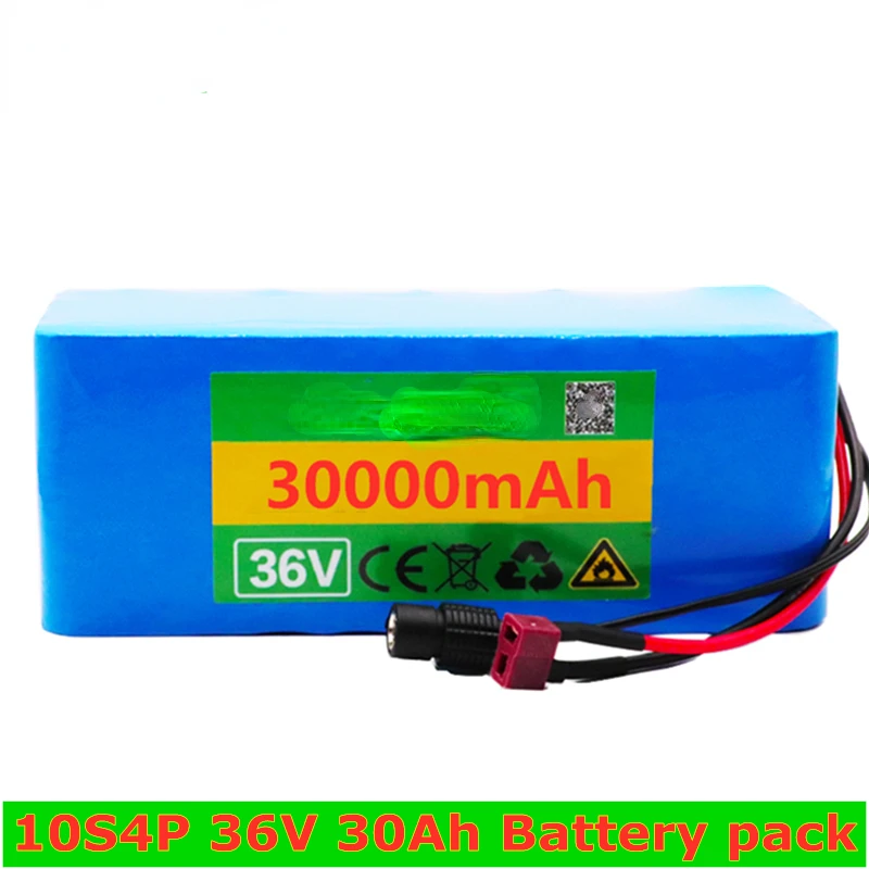 

2022 new 36V battery 10s4p 30ah battery pack 500W high power battery 36V 30000mah eBike electric bicycle BMS