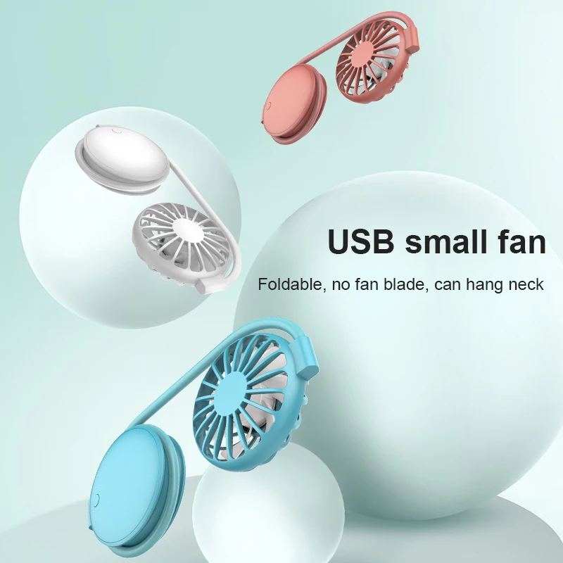 

Fan USB Rechargeable Fan Mute Sports Fans For Home Outdoor Cooler Sports Foldable Home Office Traveling Mini Fan Neck