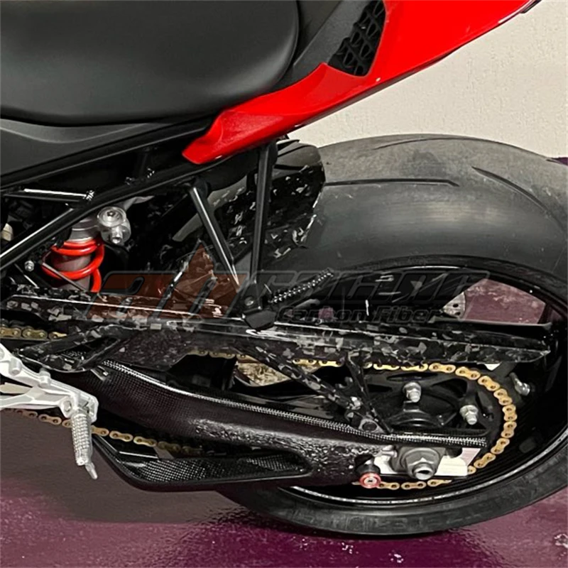

Задняя шина Hugger цепь обтекатель брызговика капот для BMW S1000RR 2020-2022 полностью Кованое углеродное волокно