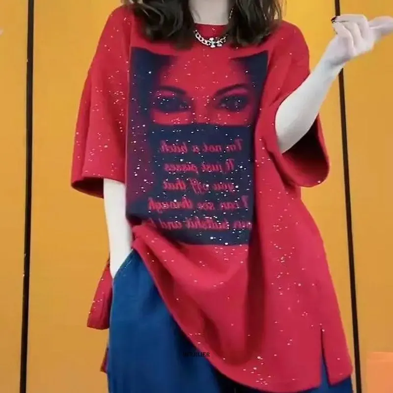 

Футболка женская хлопковая с коротким рукавом, большого размера, 8XL, 6XL, 10XL, 54, 56, 58