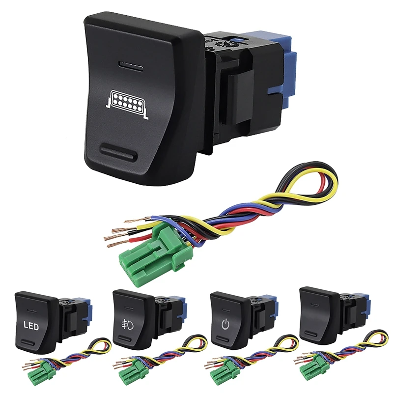 

Car Modification Switch For Toyota RAV4 2019-2021 Hollow Position Reserved Upgrade Switch Instrument Control Button