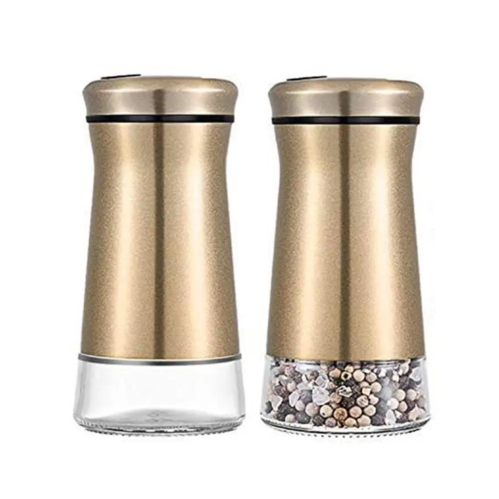 

Salt Kitchen Shaker Seasoning Pepper Shakers Dispenser Utensils Container Bottles Steel Stainless Sugar Jars