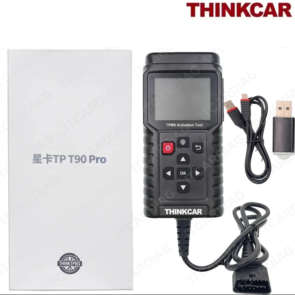 

ThinkCar TP T90 Pro TPMS V1.36 2025 г. Бесплатное обновление прошивки OBD2 Автомобильный диагностический программист кода неисправности Инструмент датчика давления в шинах