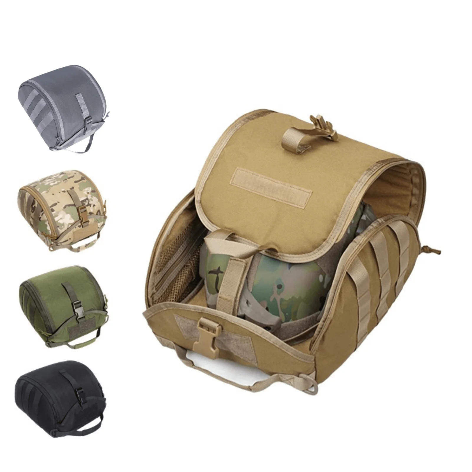 

Sports Military Molle Hunting Pouch Pack,multi-purpose Combat Storage Bag Tactical Helmet For Carrying Helmets Shooting