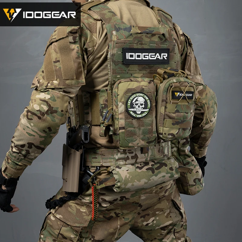 Тактическая Сумка Ido gear с системой Молле вертикальная хозяйственная сумка