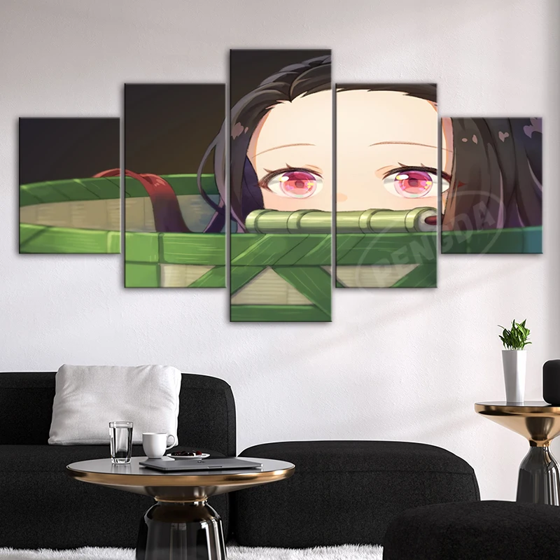 

5 шт., настенные картины на холсте с изображением рассекающих демонов