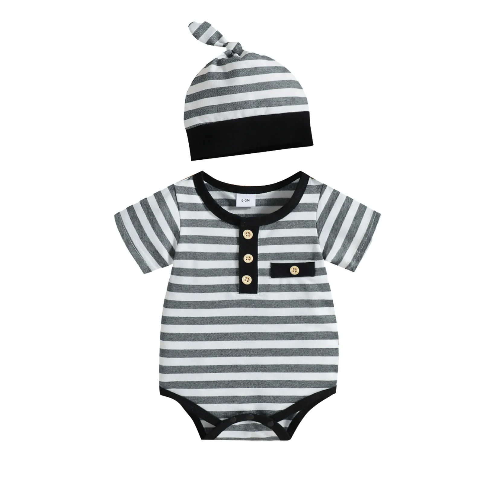 

Комплект для маленьких мальчиков; Боди в полоску с рукавами; Шапка для девочек; Короткий комбинезон для малышей; Комплекты для девочек с при...