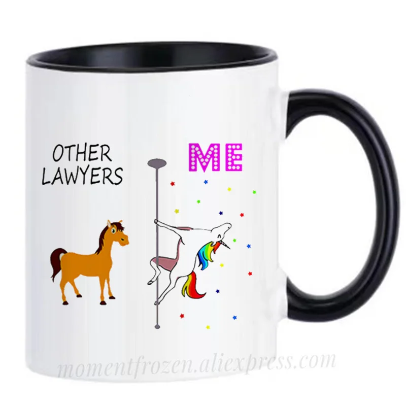 

Ceramic Unicorn Cups Funny Lawyers Mugs Tea Milk Coffee Mugen Drinkware Teaware Tableware Coffeeware Home Decal Friend Gifts
