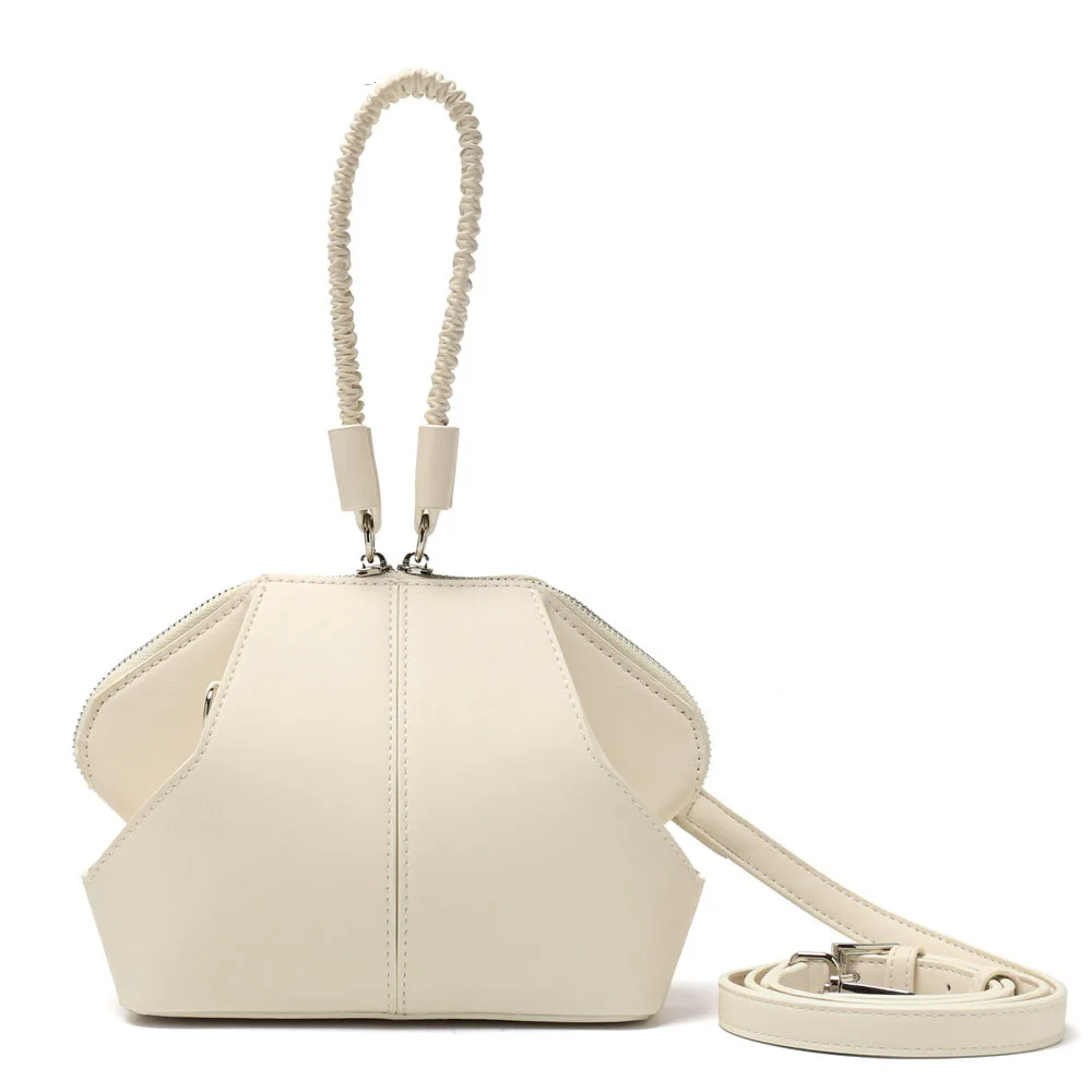 INS Totes Bags for Women 2022 Trendy Vintage Handbag Female Small Shoulder Bags Casual Pleated Design Cloud Bag