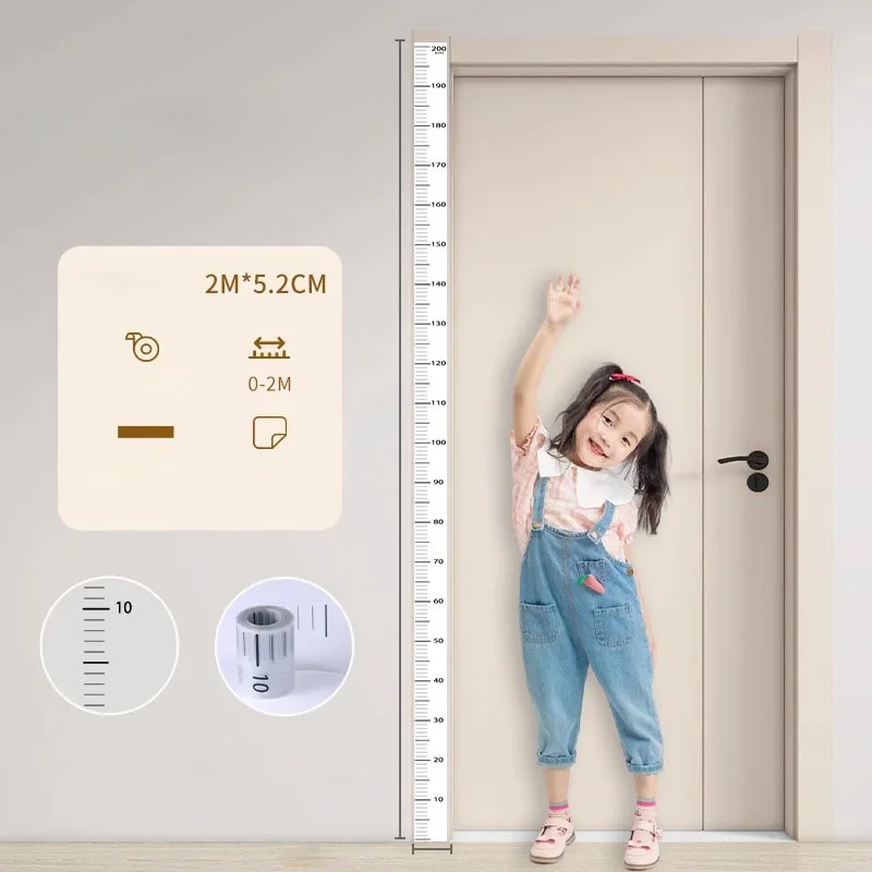 

Водостойкая настенная наклейка для измерения роста 0-200 см