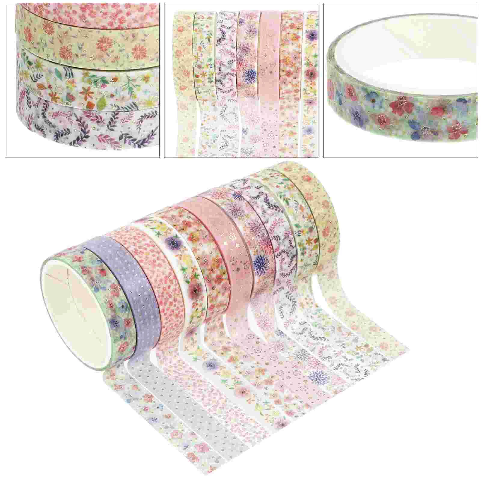 

Tape Washi Decorative Masking Tapes Decor Notebook Vintage Sticker Paper Gold Wrapping Diyflower Scrapbook Adhesivewide Glitter