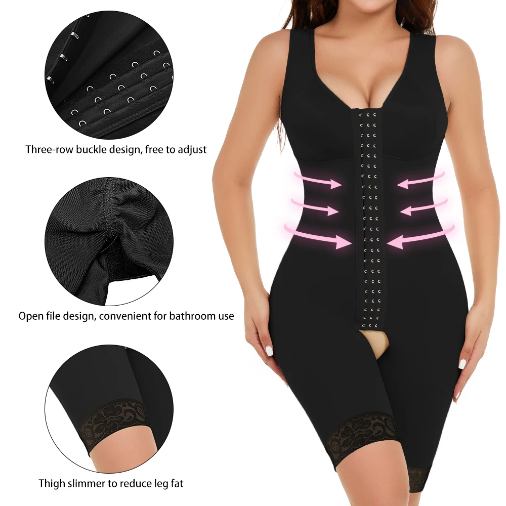 Full Body Shapewear for Women Faja Colombianas Waist Trainer Compression Garments Tummy Control Shapewear Slimming Butt Lifter