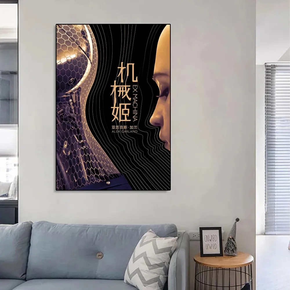 Ex Machina Science Fiction Film Art Poster Kraft Club Bar Paper Vintage Wall Painting Bedroom Study Big Szie Pai