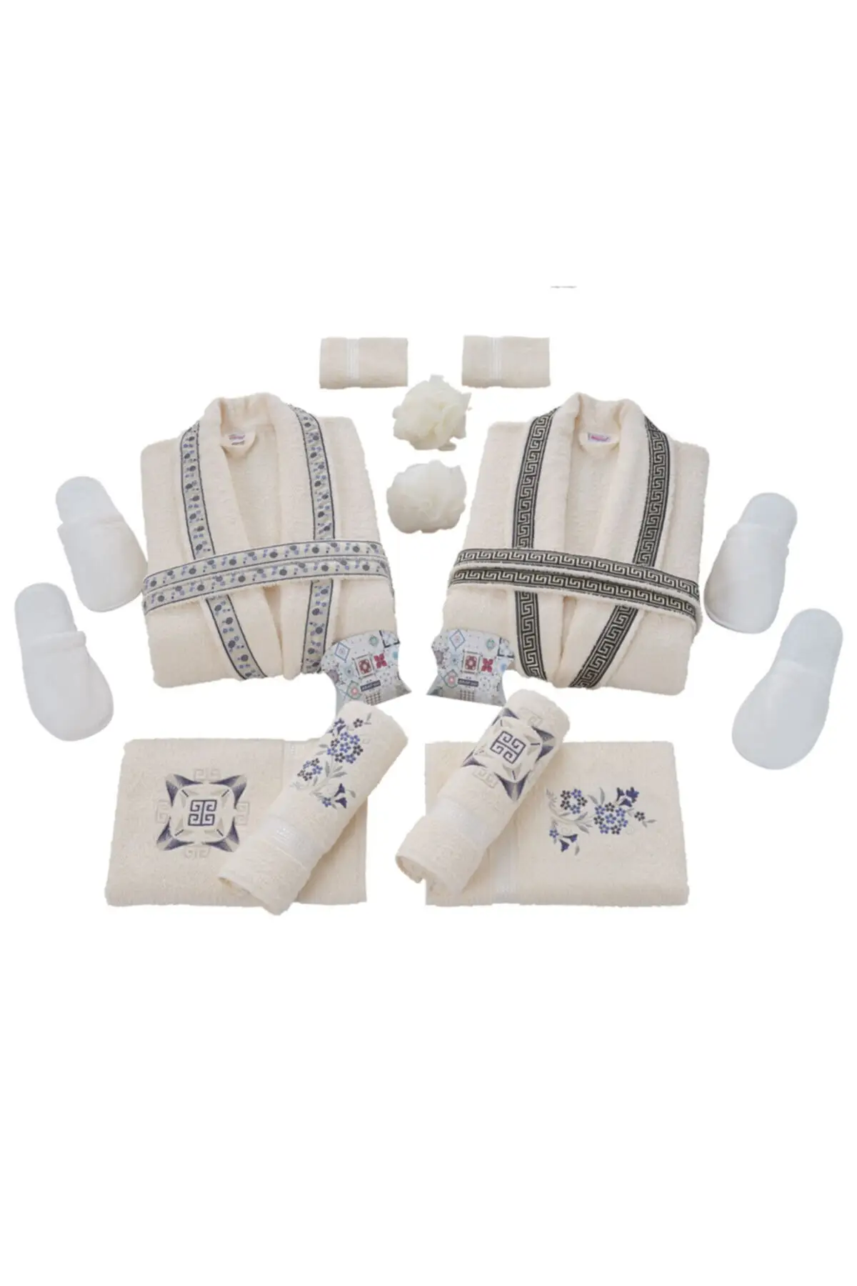 Family Robe Set 100 Cotton (16 Pieces)-bay