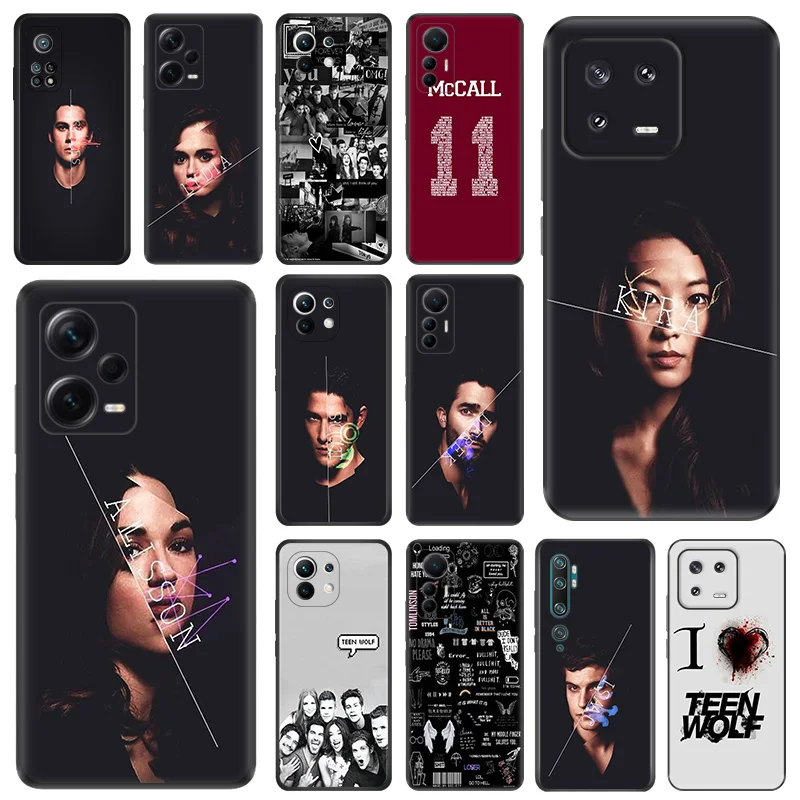 

Teen Wolf Dylan O'Brien Black Anti-Drop Phone Case For Redmi Note 12 Pro 11 11S Prime 11E 11T 11SE 10 Lite 10S A1 Plus 10C Cover