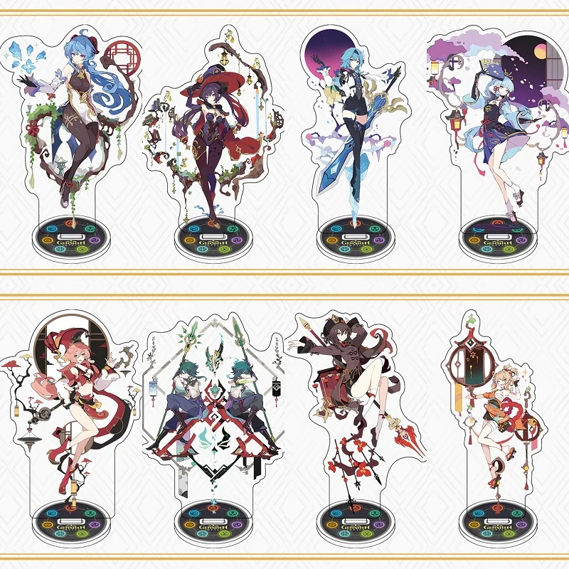 

Anime Figure Genshin Impact Model Acrylic Stand Shogun Sangonomiya Plate Desk Decor Standing for Friend Gifts Sign Keychain