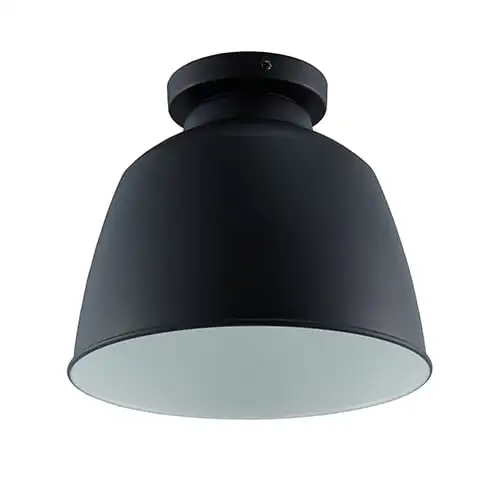 

Flush-Mount Pendant Lamp, Black