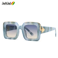 jackjad 2022 fashion unique luxury square style millionaires sunglasses men women vintage brand design sun glasses shades 959