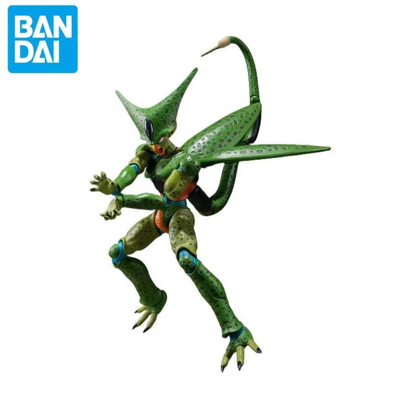 Подлинная аниме Bandai Dragon Ball Z S.H.Figuarts Shahru Cell First Form ПВХ фигурка 17 см игрушка