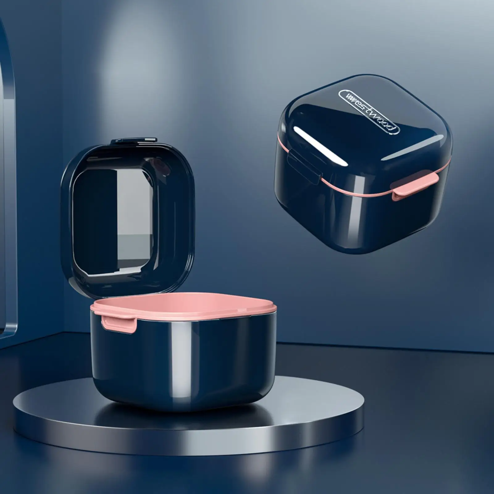 

Чехол для зубных протезов с ситечком, корзина для чистки ванны, товары для замачивания, контейнер-держатель для защиты рта, для путешествий