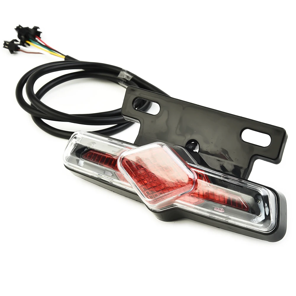 

36V-60V Electric Bicycle Ebike Taillight Turn Signal Rear Rack Lamp Light E-Bike Rear Tail Light Cycling Accessories