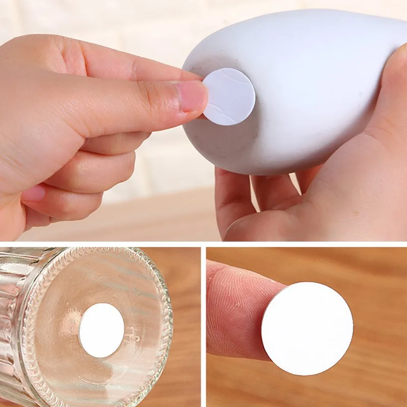 210PCS Double-Sided Adhesive Tape Round Traceless Patch Waterproof High Temperature Resistance Fixed Sticker Sticky Pad - купить по