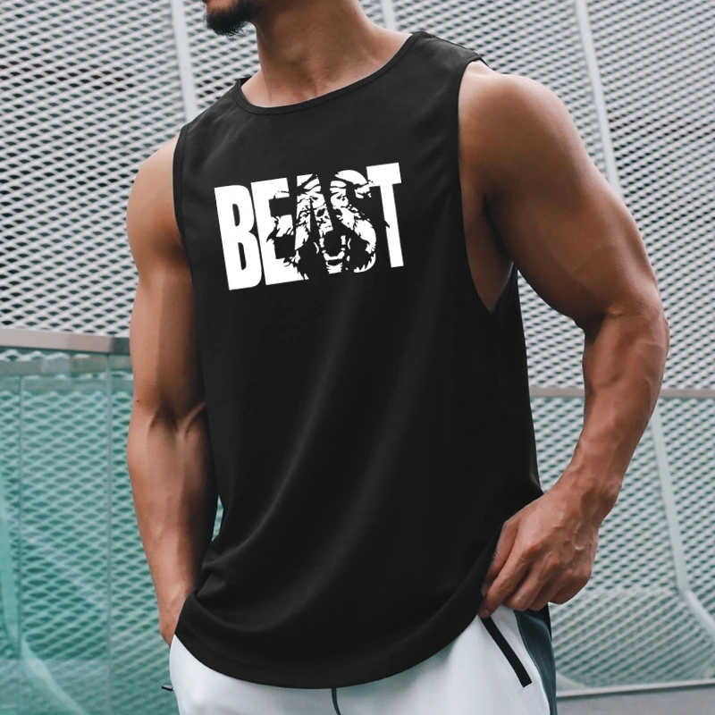 

Майка мужская быстросохнущая без рукавов для фитнеса