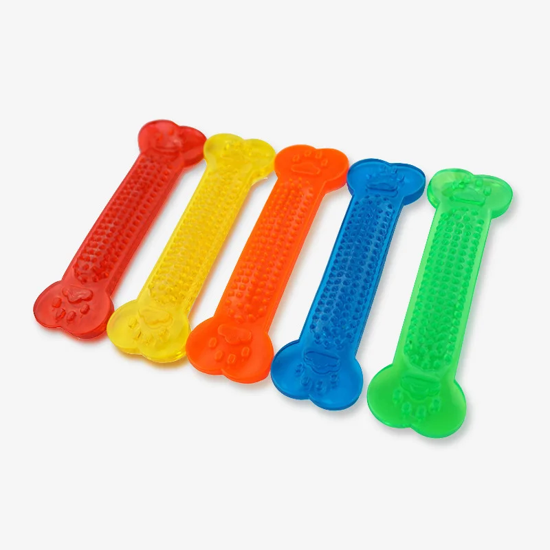 

Hot Sale Pet Dog Chew Toys Rubber Bone Toy Aggressive Chewers Dog Toothbrush Doggy Puppy Dental Care For Dog Pet Accessories