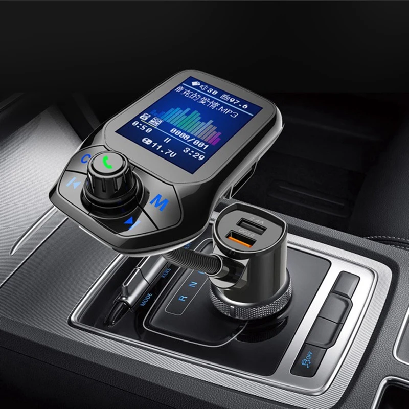 Автомобильный FM-трансмиттер с Bluetooth 5 0 USB mp3-плеер Беспроводная Автомобильная
