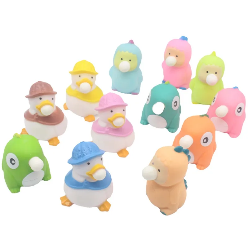 

Squeezing Blowing Bubbles Duck Dinosaur Toys Decompression Fidget Antistress Sensory Stress Reliefing Cute Gift For Kids Adult