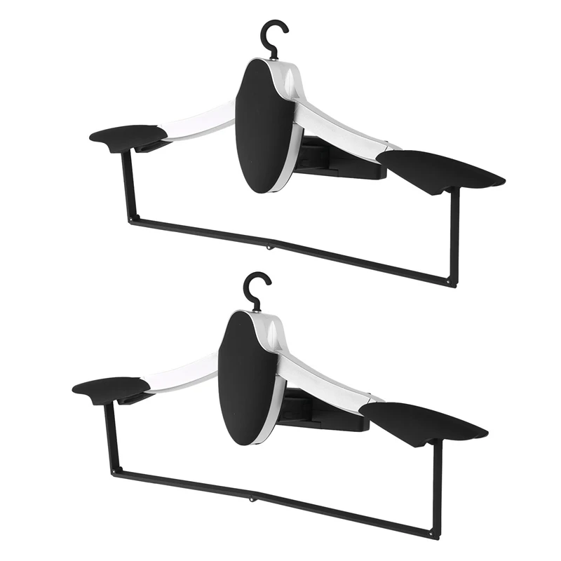 

2X Car Hanger Abs Foldable Luxury Accessories Multi-Function Seat Back Hook Clothes Jacket Storage Hook - Black