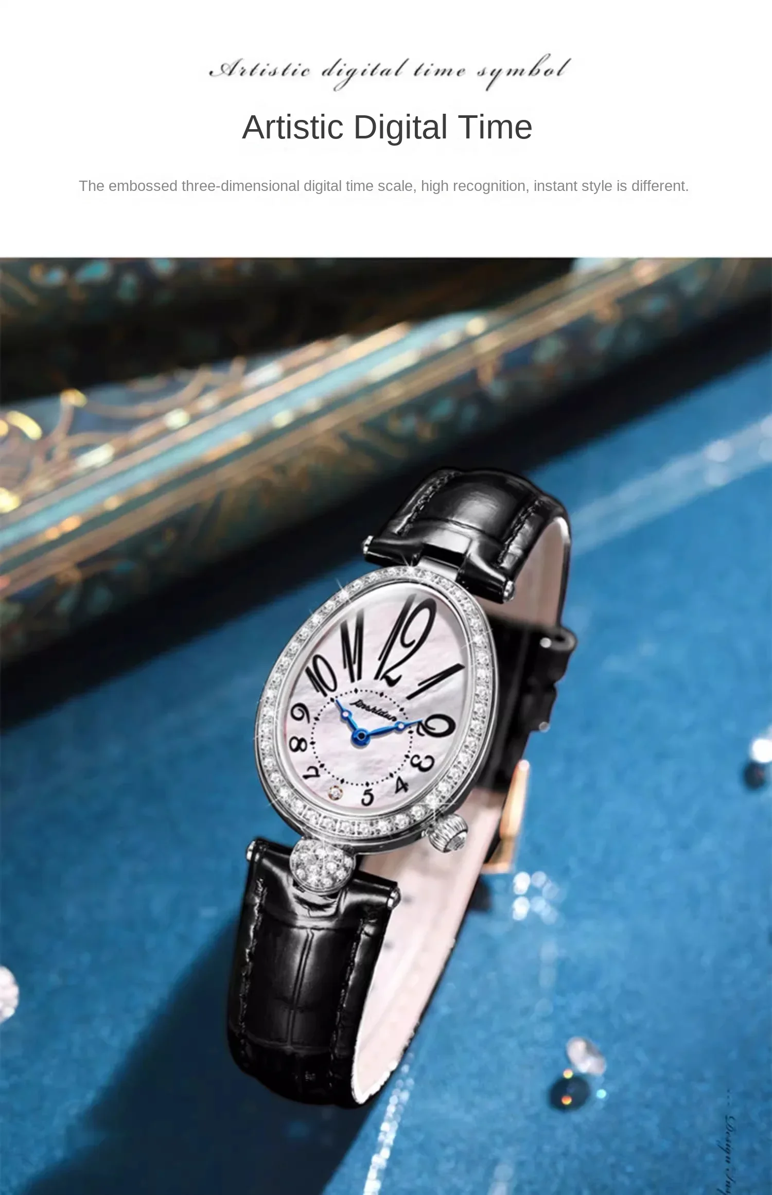 Часы Queen of Naples женские настоящие легкие роскошные нишевые часы модный