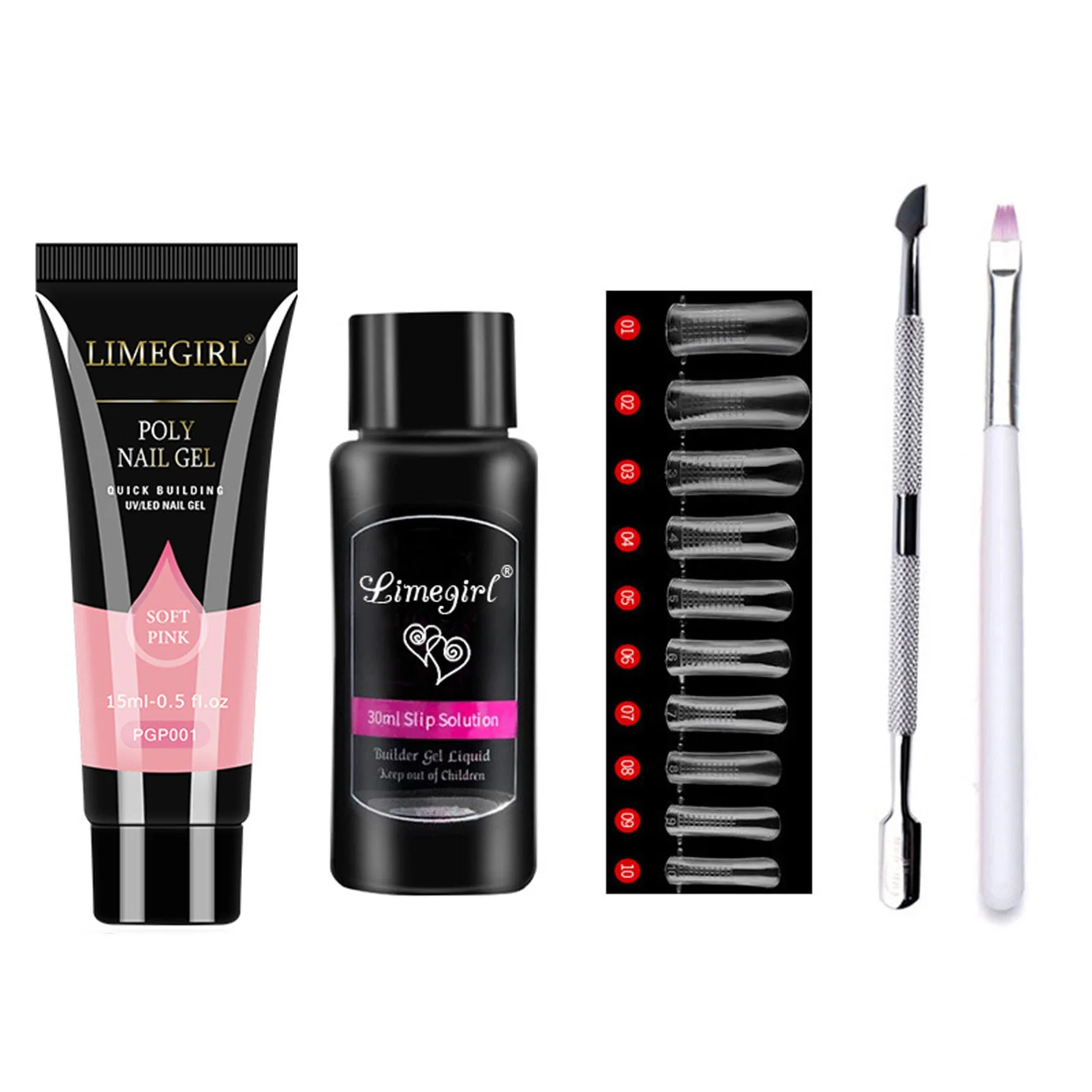 

5 шт., набор инструментов для наращивания ногтей