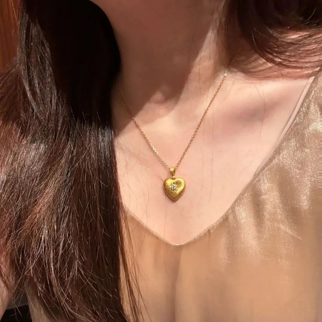 Ювелирные изделия в стиле ретро во французском дизайн форме сердца подвеска