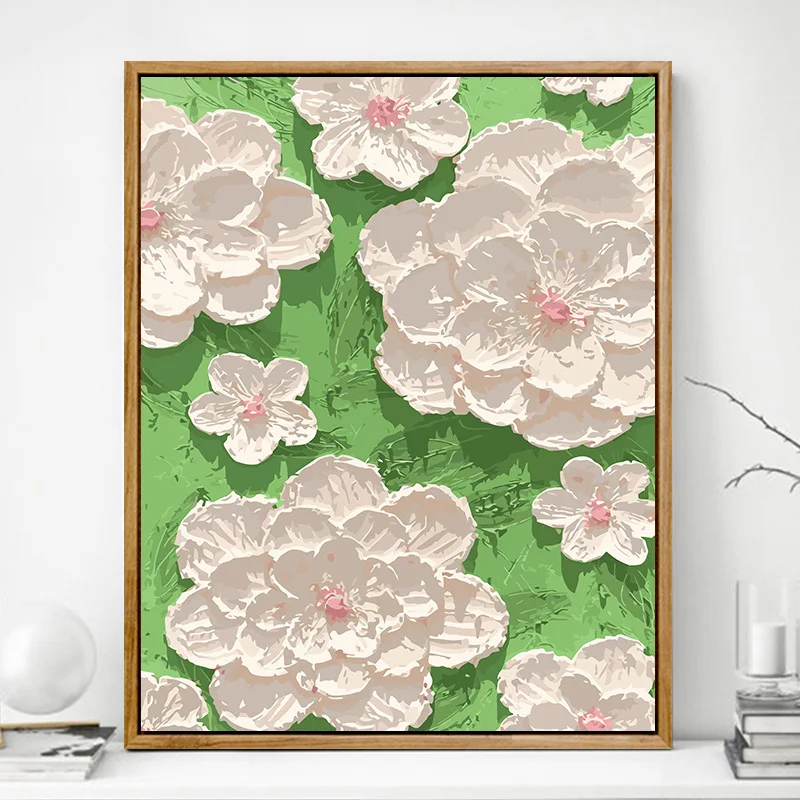 

00152Ann-Tulip diy digital oil painting oil painting acrylic flower painting explosion hand-filled landscape painting
