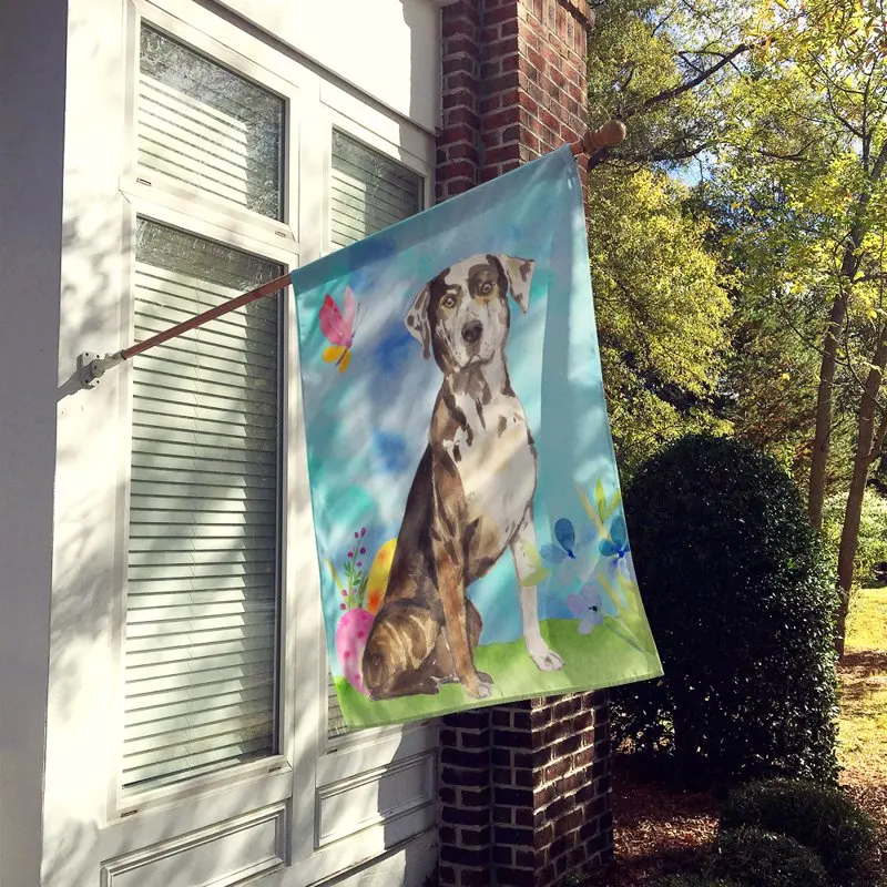 

Treasures CK1919CHF Easter Eggs Catahoula Leopard Dog Flag Canvas House Size , Large, multicolor
