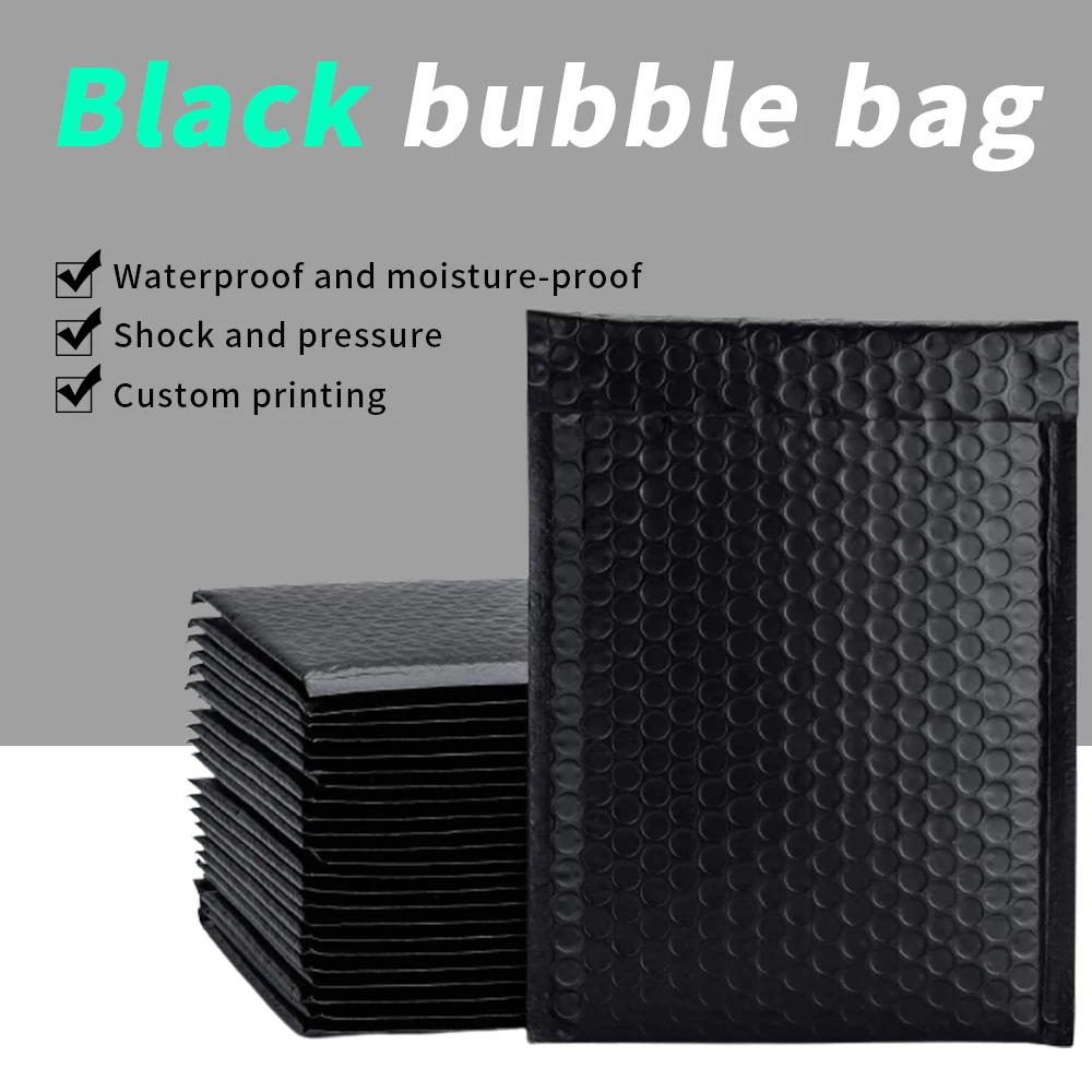 

10pcs/Lot Foam Envelope Bags Self Seal Mailers Padded Shipping Envelopes With Bubble Mailing Bag Shipping Packages Bag Black