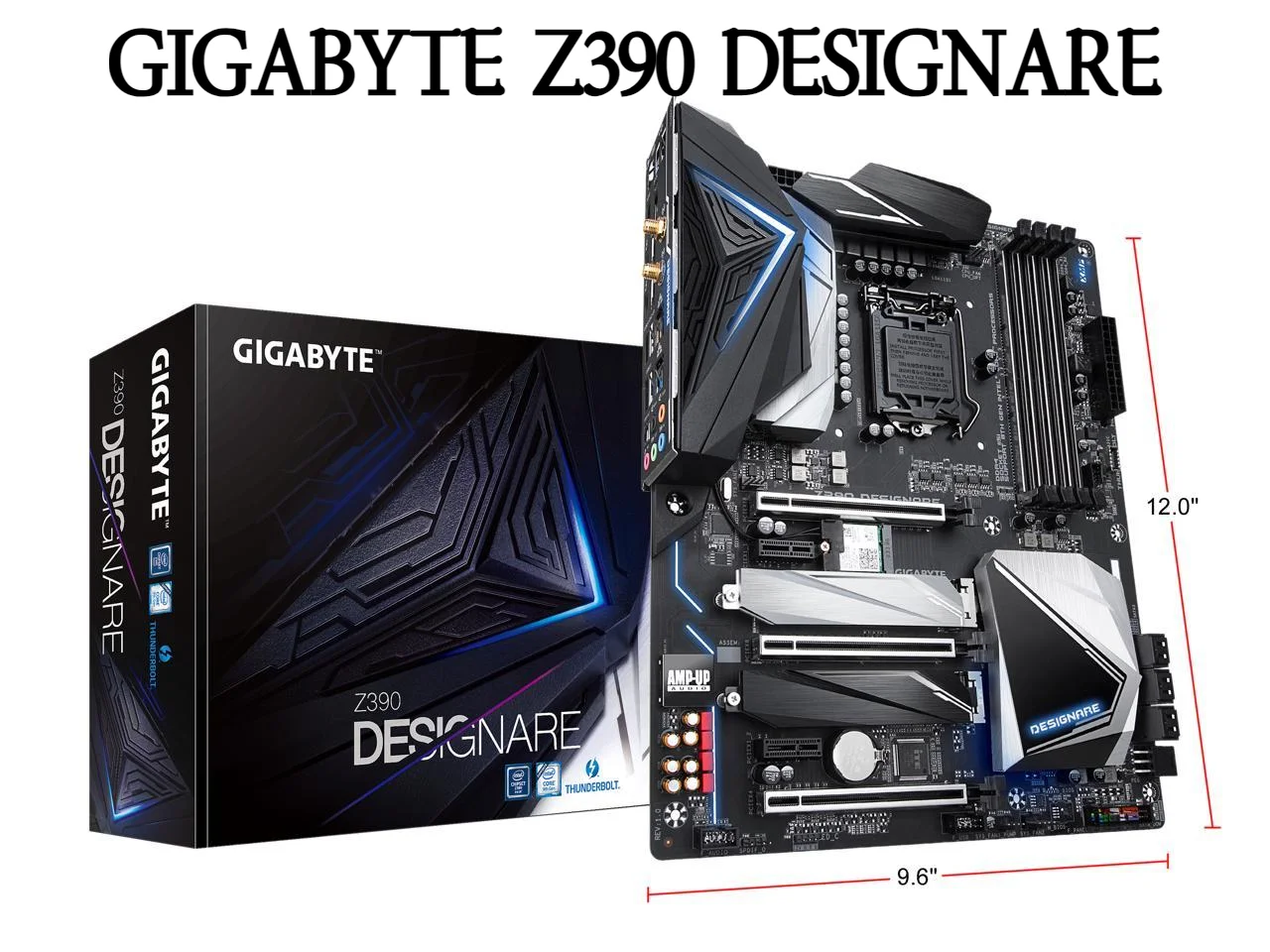 

GIGABYTE Z390 DESIGNARE Motherboard Gaming LGA 1151 Intel Z390 HDMI SATA 6Gb/s USB 3.1 ATX Thunderbolt 3 Desktop placa mae