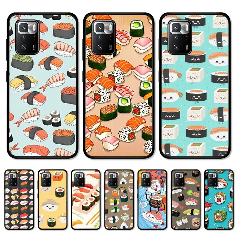 

Japanese Food Sushi Phone Case for Redmi Note 8 7 9 4 6 pro max T X 5A 3 10 lite pro