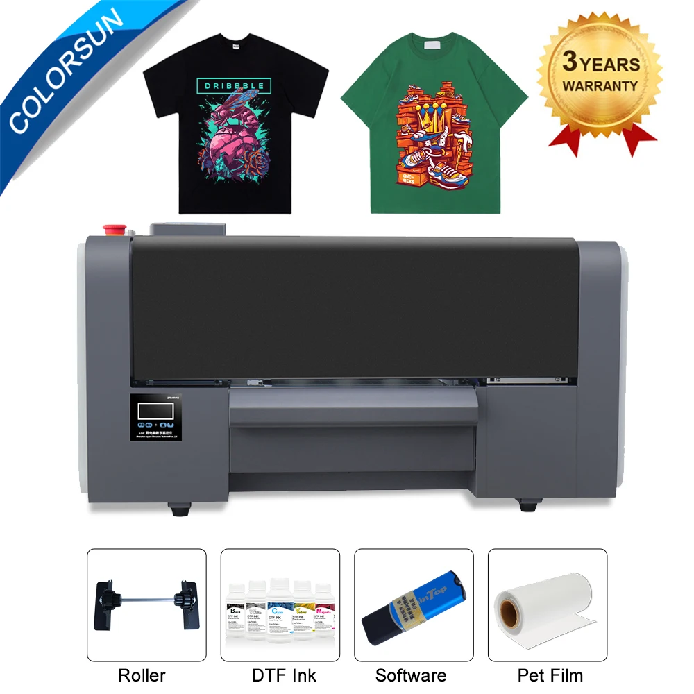 

Colorsun A2 DTF Printer For Epson XP600 A2 Direct To Film Printing Machine Kit DTF Printer For T-Shirt Shose Bags DTF Print