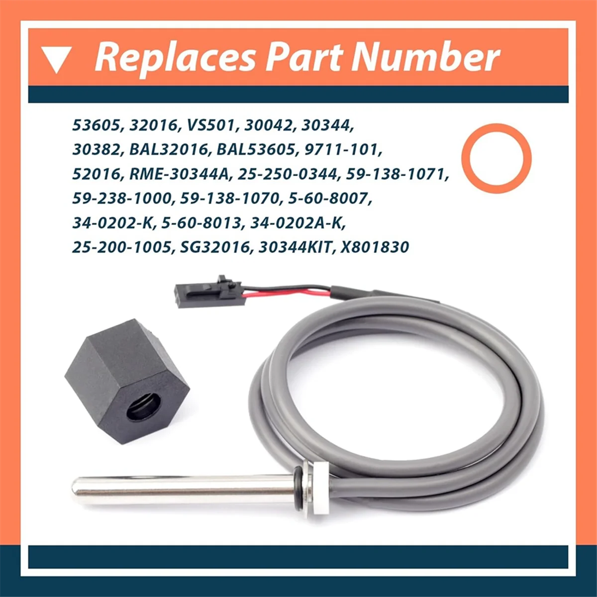 Hot Tub Sensor for Balboa Spa Heater M7 System with 24inch Cable Temp/High Limit Replaces 30042 30382