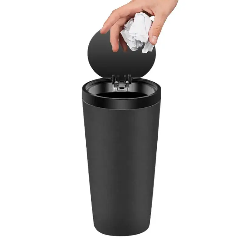 

Car Cup Holder Can Trash Automotive Odor Blocking Garbage Bin Portable Auto Mini Trash Can With Lid Sedans SUVsTrucks