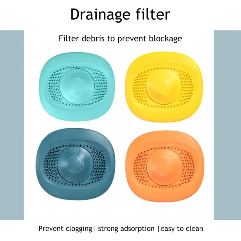 

Kitchen Bathroom Sink Filter Press Type Floor Drain Deodorant Seal Plug Rubber Washbasin Sink Bathtub Filter Bathroom Supplies