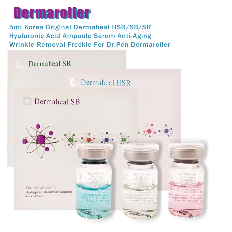 

5 мл 3 шт. микс Dermaheal Гиалуроновая кислота омоложение биостерилизующий раствор мезотерапия для удаления морщин тонких линий