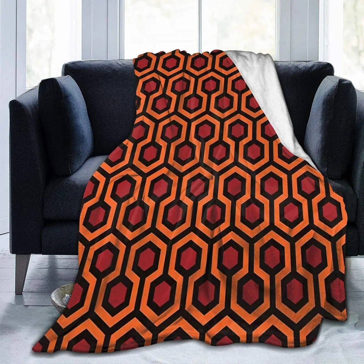 

Throw Blanket - for Bed Couch Plush Suitable for Fall Winter and Summer Overlook Hotel Carpet The Shining