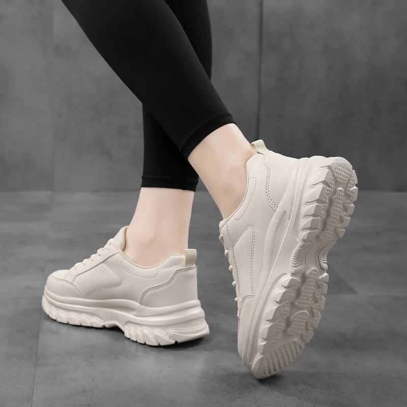 MILIKUYOU 2022 New Spring Chunky Sneakers Women Comfortable Shoes For Women Casual Lightweight Running Vulcanized Shoes Women