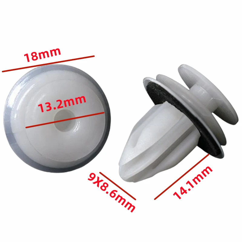 

20 шт. для 9 мм отверстия, фиксатор панели обшивки дверей, нейлоновые фиксаторы, автомобильные заклепки, фиксаторы, зажим 90467-09206 D08