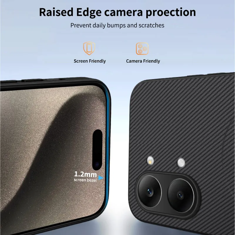 Фото Защитный чехол для Xiaomi Redmi Turbo 5 Max, мягкий силиконовый чехол из углеродного волокна с магнитом, чехол для телефона Redmi Turbo 5 №3