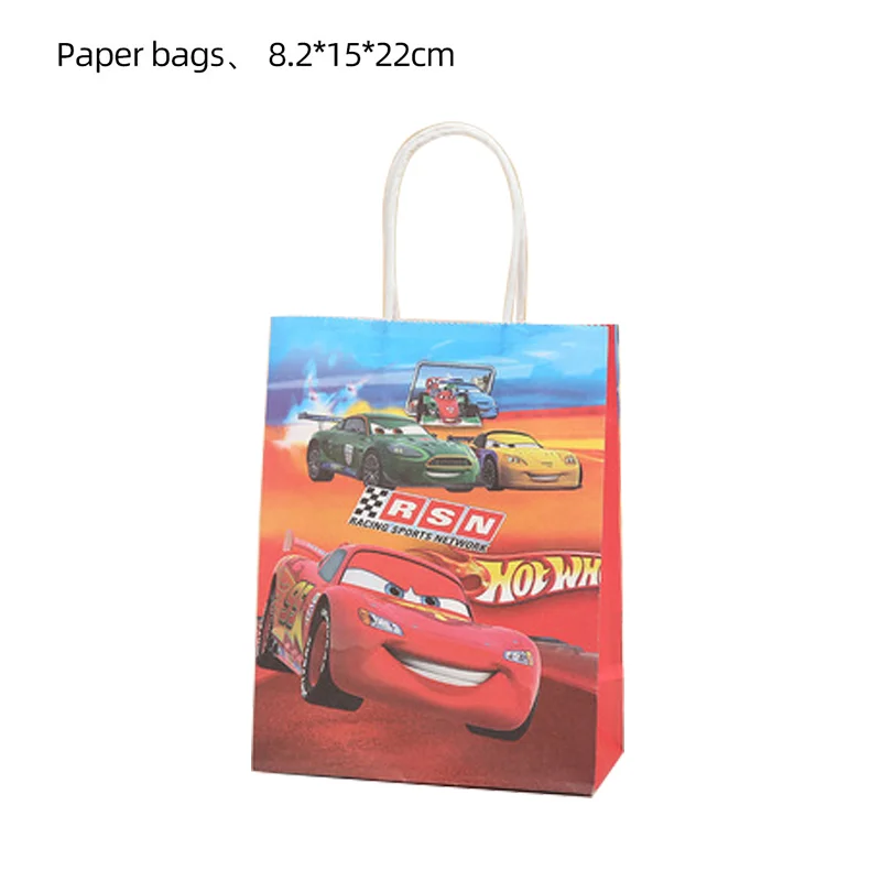 Пакеты из крафт-бумаги для автомобилей 6 шт. бумажные подарочные пакеты с ручками